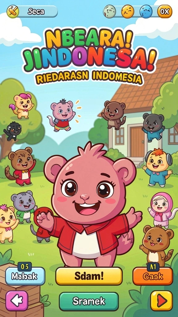 666i - Karakter dan lingkungan yang penuh warna dan detail.